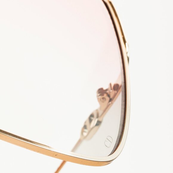 Christian Dior EverDior S1U Gold-Tone Square Sunglasses - Picture 7 of 11